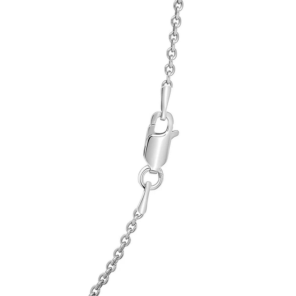 Sterling Silver Rhodium Plated Round Cable Chain (1.80 mm) - GreatSpace Discounts