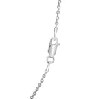 Sterling Silver Rhodium Plated Round Cable Chain (1.80 mm) - GreatSpace Discounts