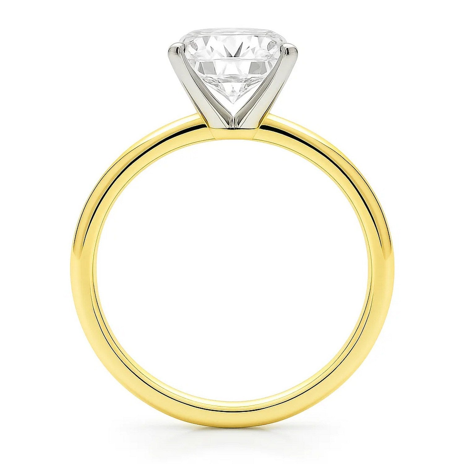 5 Carat Radiant Lab Grown IGI G/VS1 Diamond Solitaire Ring in 10K Yellow Gold - GreatSpace Discounts
