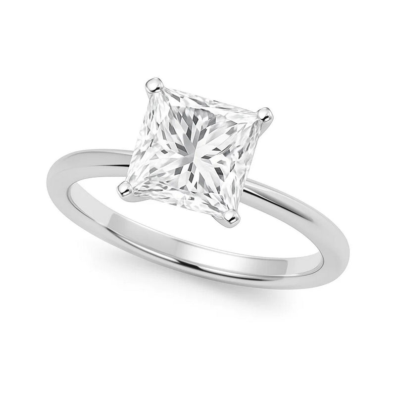 3 Carat Princess Lab Grown IGI G/VS1 Diamond Solitaire Ring in 10K White Gold - GreatSpace Discounts
