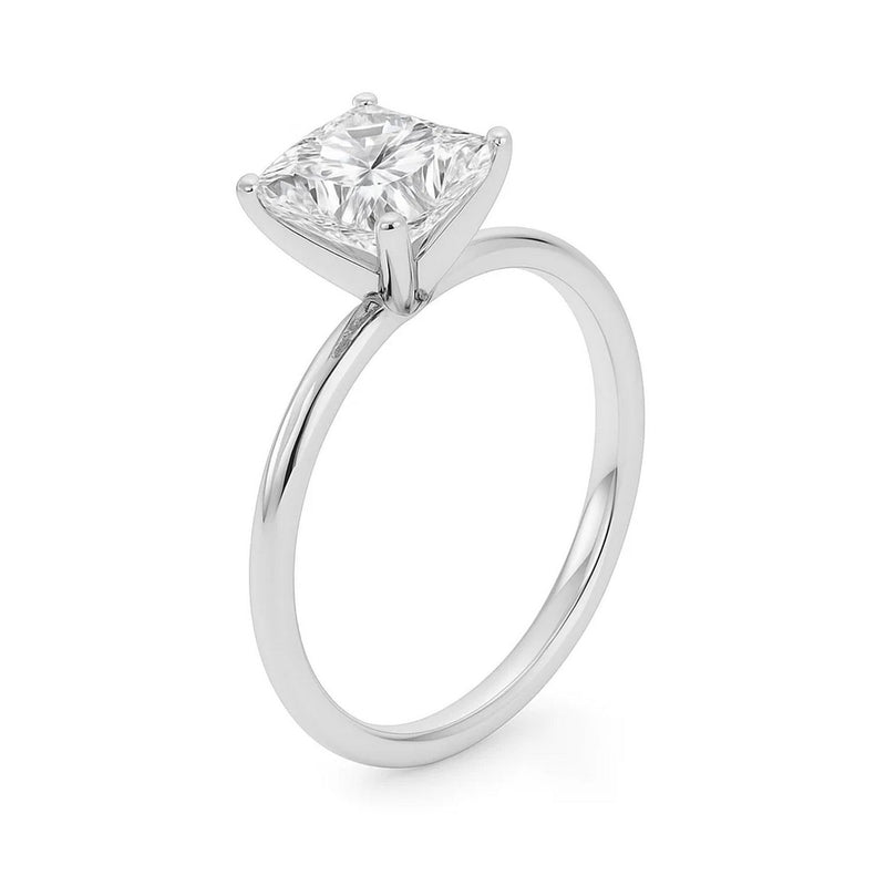 3 Carat Princess Lab Grown IGI G/VS1 Diamond Solitaire Ring in 10K White Gold - GreatSpace Discounts