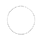 Sterling Silver Rhodium Plated Tubogas Fancy Necklace