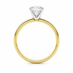 1 Carat Cushion Lab Grown IGI G/VS1 Diamond Solitaire Ring in 10K Yellow Gold - GreatSpace Discounts
