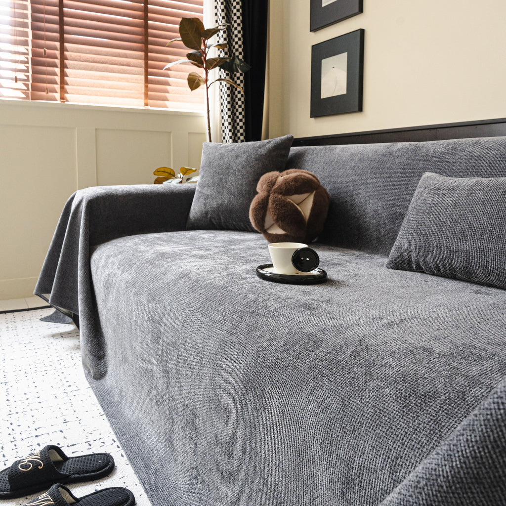 Waterproof Couch Throw Cover for Dogs, Non Slip Slipcover for Leather Fabric Sofa