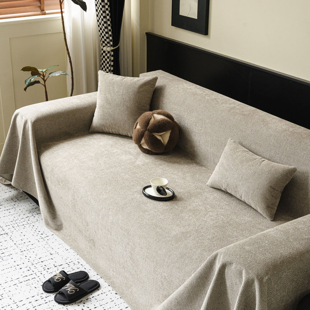 Waterproof Couch Throw Cover for Dogs, Non Slip Slipcover for Leather Fabric Sofa
