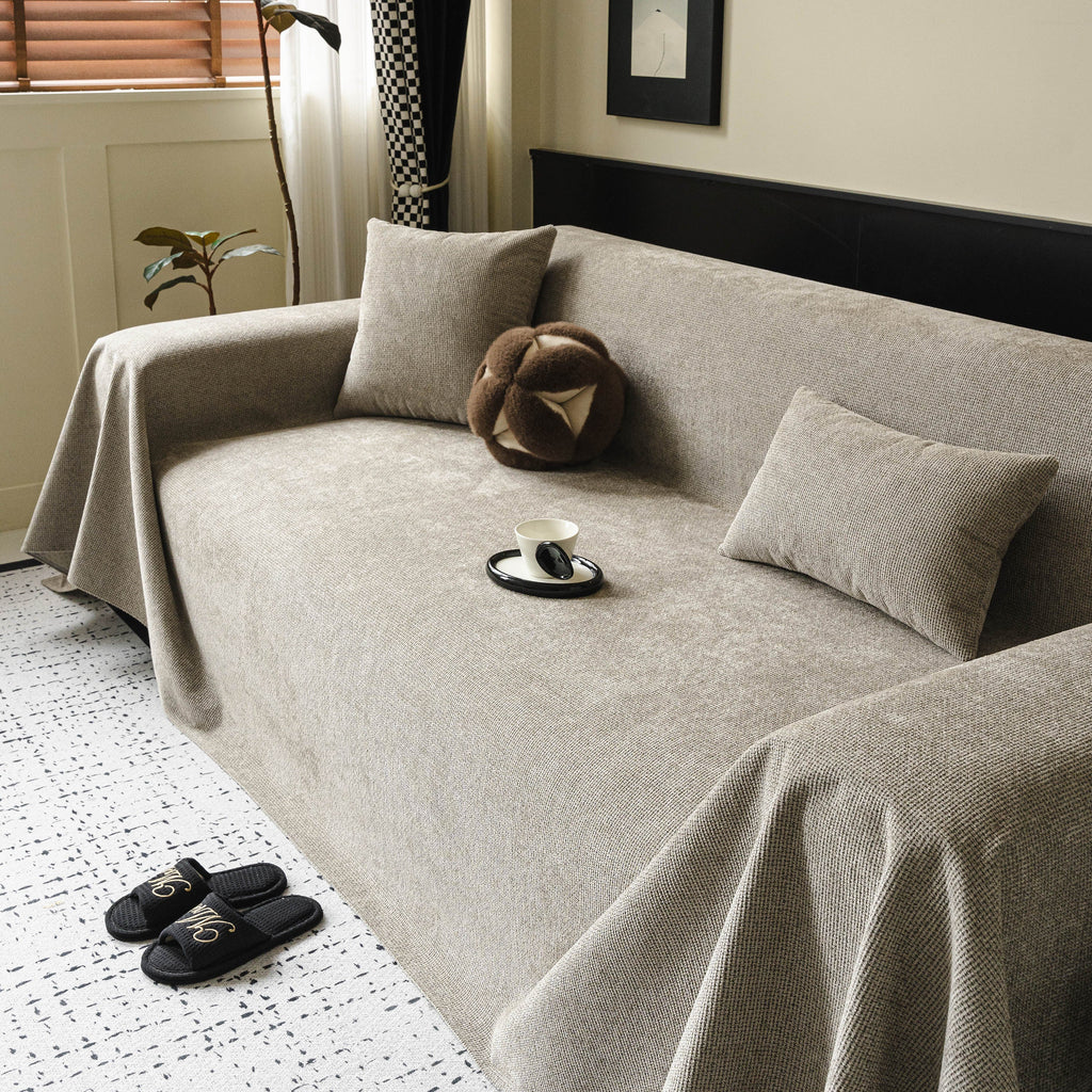 Waterproof Couch Throw Cover for Dogs, Non Slip Slipcover for Leather Fabric Sofa