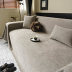 Waterproof Couch Throw Cover for Dogs, Non Slip Slipcover for Leather Fabric Sofa