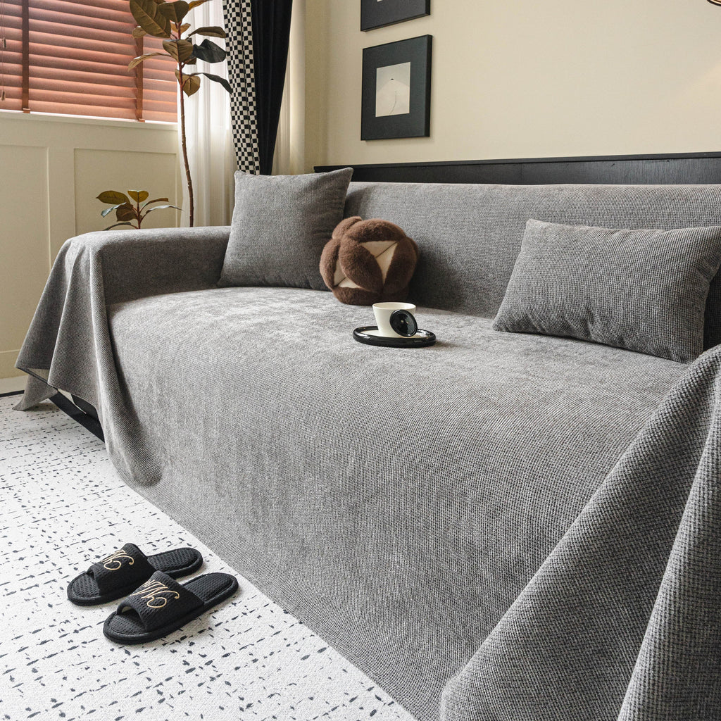 Waterproof Couch Throw Cover for Dogs, Non Slip Slipcover for Leather Fabric Sofa
