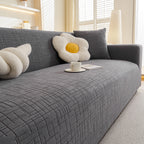 Embossed Lines Couch Covers Stretchable Non-Slip & Washable Sofa Slipcovers