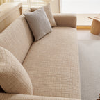 Embossed Lines Couch Covers Stretchable Non-Slip & Washable Sofa Slipcovers