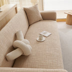 Embossed Lines Couch Covers Stretchable Non-Slip & Washable Sofa Slipcovers