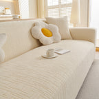 Embossed Lines Couch Covers Stretchable Non-Slip & Washable Sofa Slipcovers