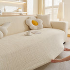 Embossed Lines Couch Covers Stretchable Non-Slip & Washable Sofa Slipcovers
