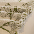 Large Floral Sofa Cover Throw Blanket, Plush Jacquard Non-Shedding Couch Cover for Pets
