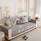 Sofa Cover for Couch, Non-Slip Sectional Couch Cover with Woven Tree Pattern