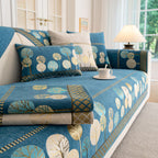Sofa Cover for Couch, Non-Slip Sectional Couch Cover with Woven Tree Pattern