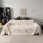 Modern Abstract Couch Cover Blanket, Decor Furniture Protector for Sectional Sofa