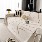 Modern Abstract Couch Cover Blanket, Decor Furniture Protector for Sectional Sofa