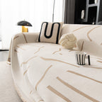 Modern Abstract Couch Cover Blanket, Decor Furniture Protector for Sectional Sofa