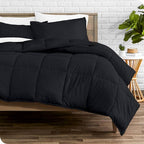 Luxuriously Soft Down Alternative Comforter Set – Full/Double, Black