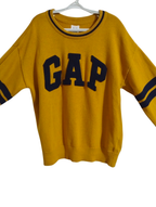 GAP Kids Logo Cotton Crewneck Sweater, Size 10 (L), Yellow