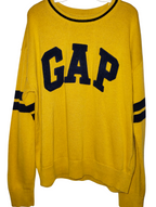 GAP Kids Logo Cotton Crewneck Sweater, Size 10 (L), Yellow