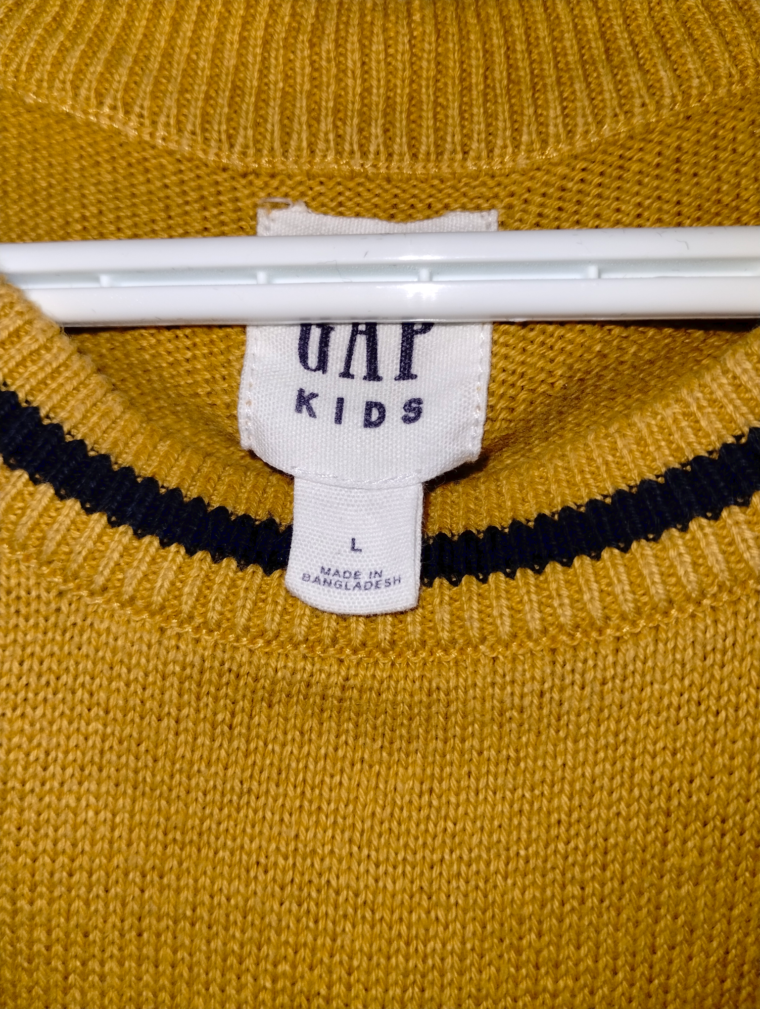 GAP Kids Logo Cotton Crewneck Sweater, Size 10 (L), Yellow
