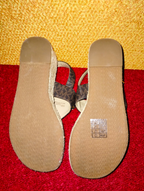 Michael Kors Signature MK Logo Sandal with Gold Hardware