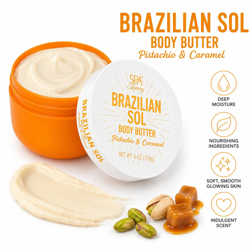 Brazilian Sol Body Butter Pistachio & Caramel 170g - Pack of 1