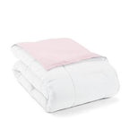 Blush Pink Reversible Microfiber Comforter Set - Twin/Twin XL, 2-Piece