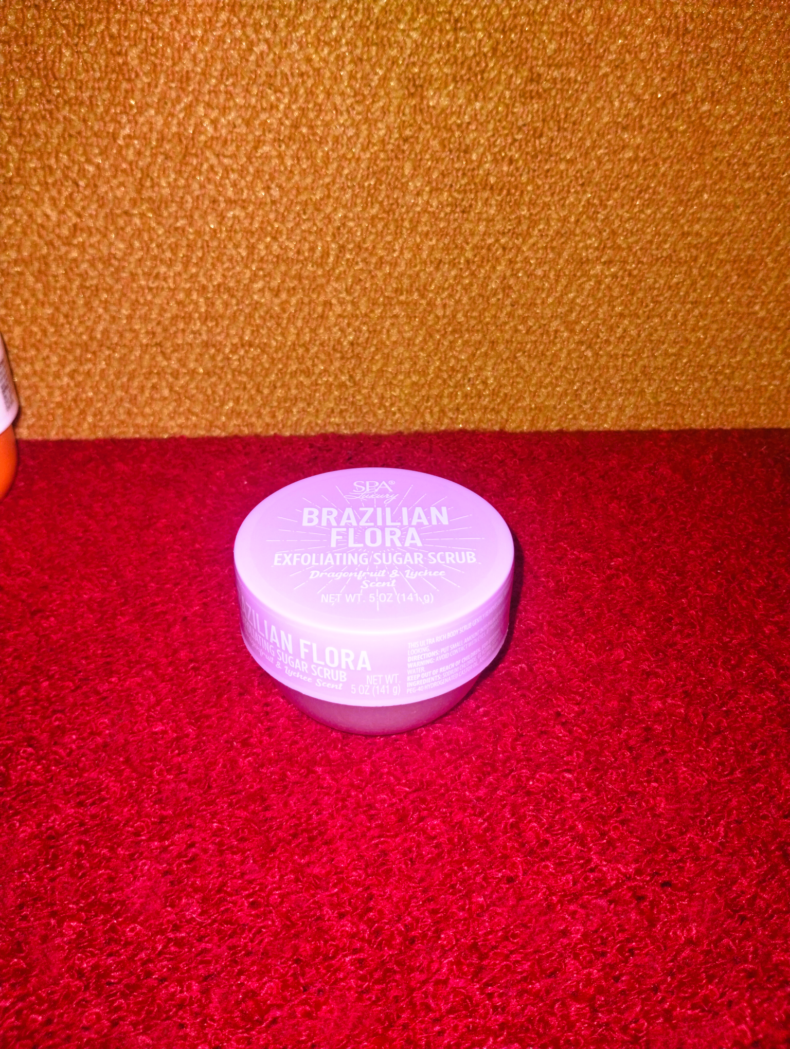 Brazilian Flora Exfoliating Sugar Scrub Dragonfruit & Lychee 141g - Pack of 1