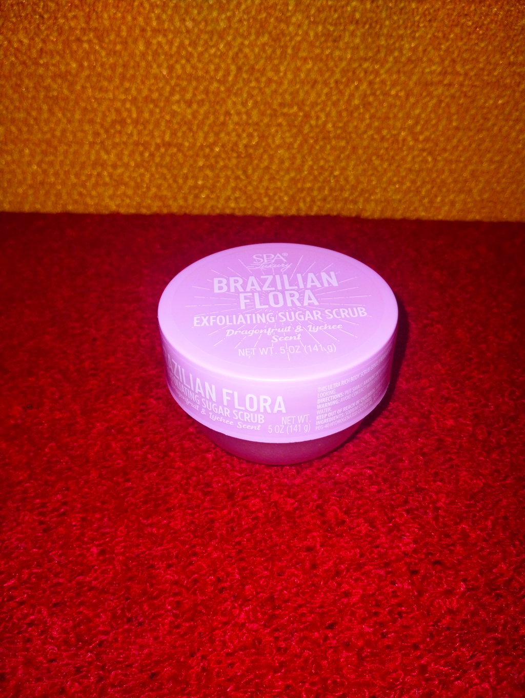 Brazilian Flora Exfoliating Sugar Scrub Dragonfruit & Lychee 141g - Pack of 1