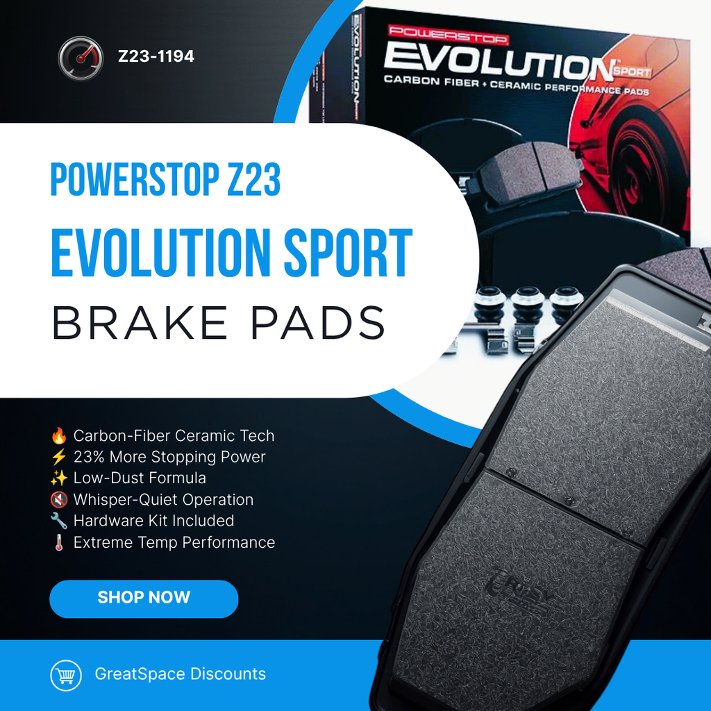 Power Stop Z23 Evolution Sport Carbon-Fiber Ceramic Brake Pads Z23-1194