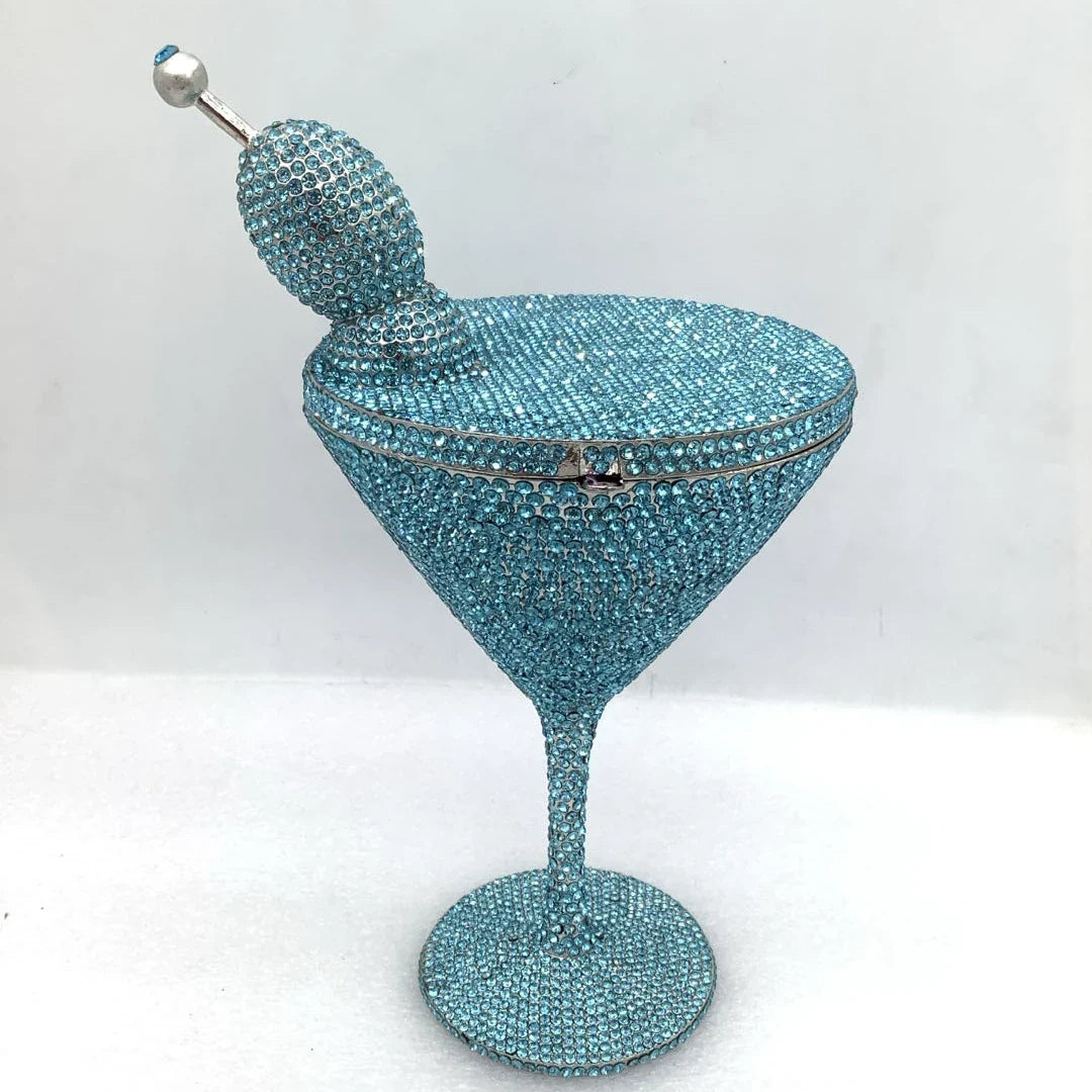 XIYUAN Women Goblet Rhinestone Evening Bags 2026 Luxury Boutique Unique Crystal Purses Cocktail Handbag Wedding Party Clutch Bag