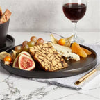 16-Piece Stoneware Dinnerware Set in Matte Black - Service for 4 - GreatSpace Discounts