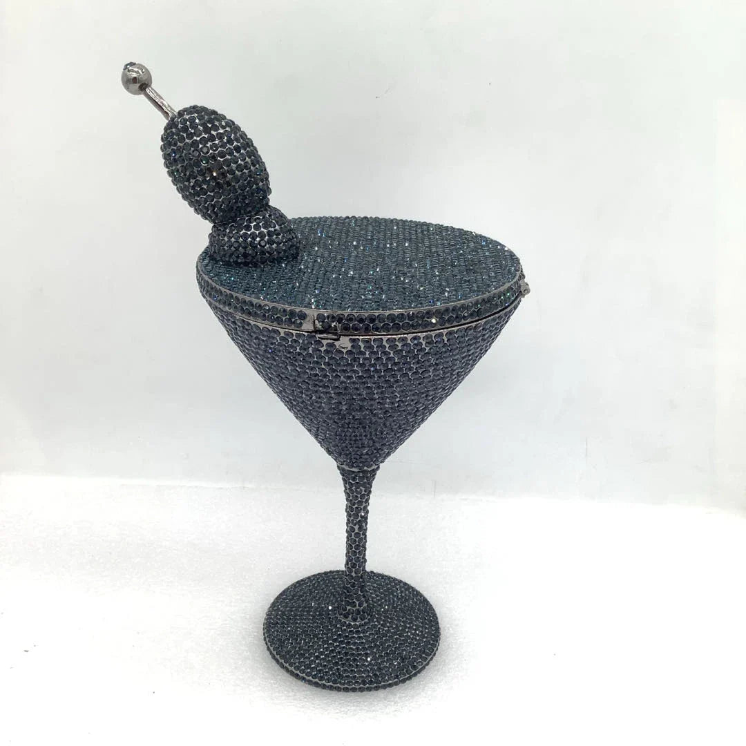 XIYUAN Women Goblet Rhinestone Evening Bags 2026 Luxury Boutique Unique Crystal Purses Cocktail Handbag Wedding Party Clutch Bag