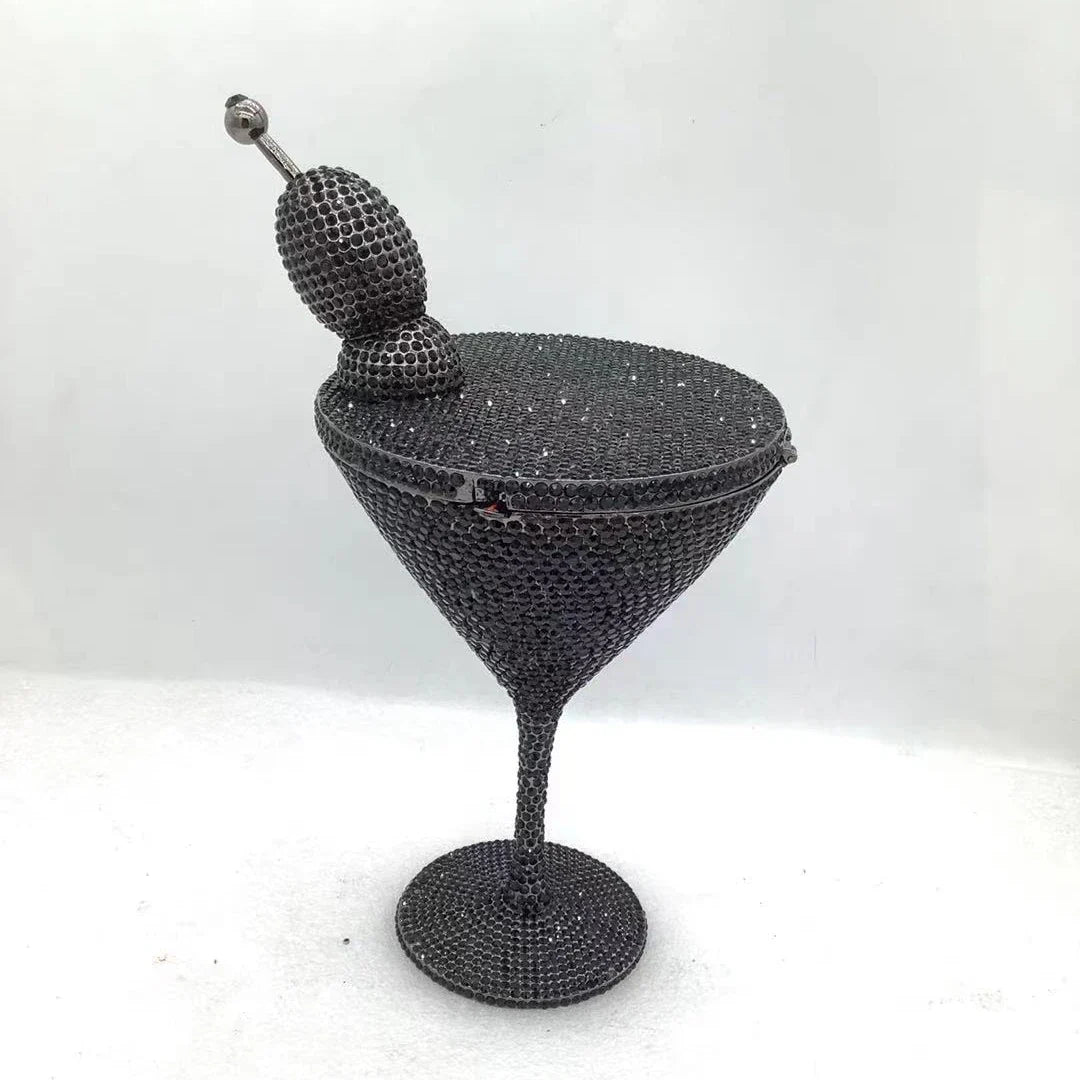 XIYUAN Women Goblet Rhinestone Evening Bags 2026 Luxury Boutique Unique Crystal Purses Cocktail Handbag Wedding Party Clutch Bag