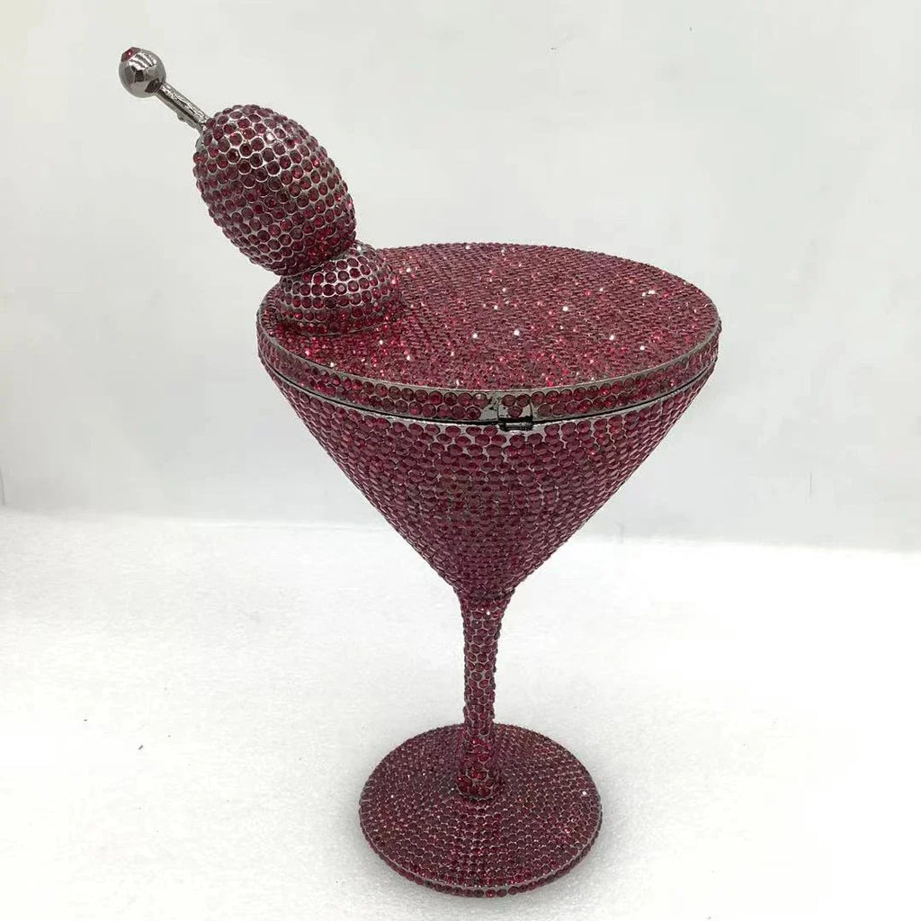 XIYUAN Women Goblet Rhinestone Evening Bags 2026 Luxury Boutique Unique Crystal Purses Cocktail Handbag Wedding Party Clutch Bag
