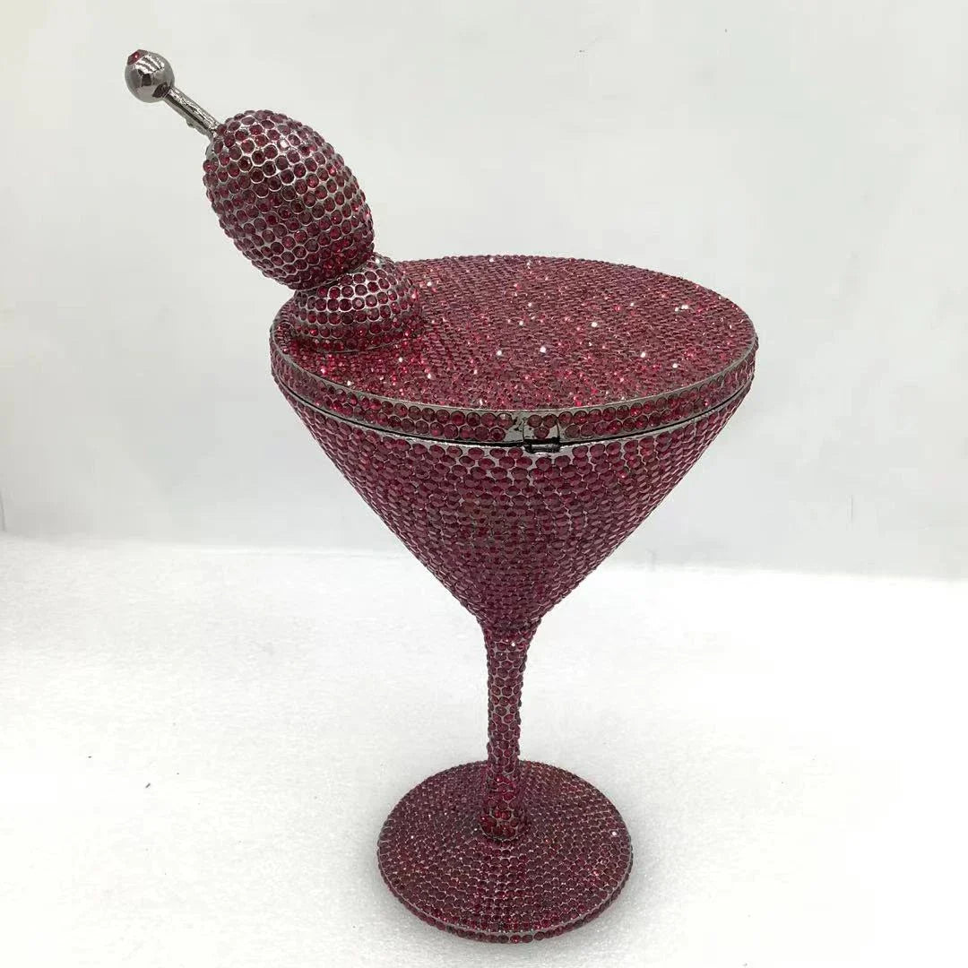 XIYUAN Women Goblet Rhinestone Evening Bags 2026 Luxury Boutique Unique Crystal Purses Cocktail Handbag Wedding Party Clutch Bag