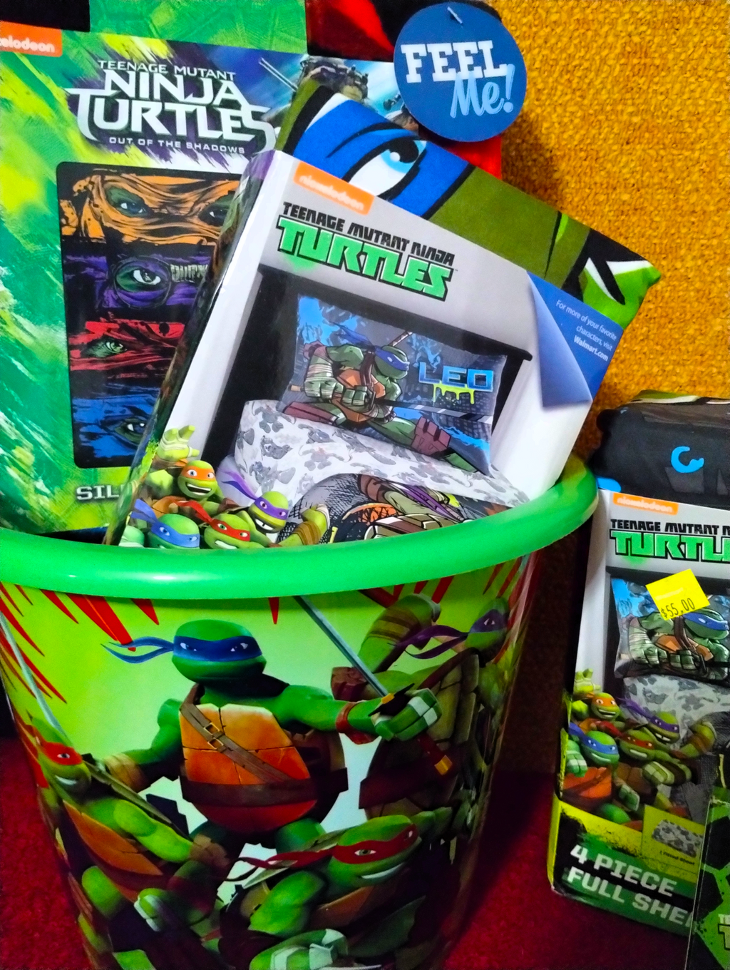 TMNT Ultimate 6-Piece Bedroom & Fun Bundle – Bedding, Games & Storage