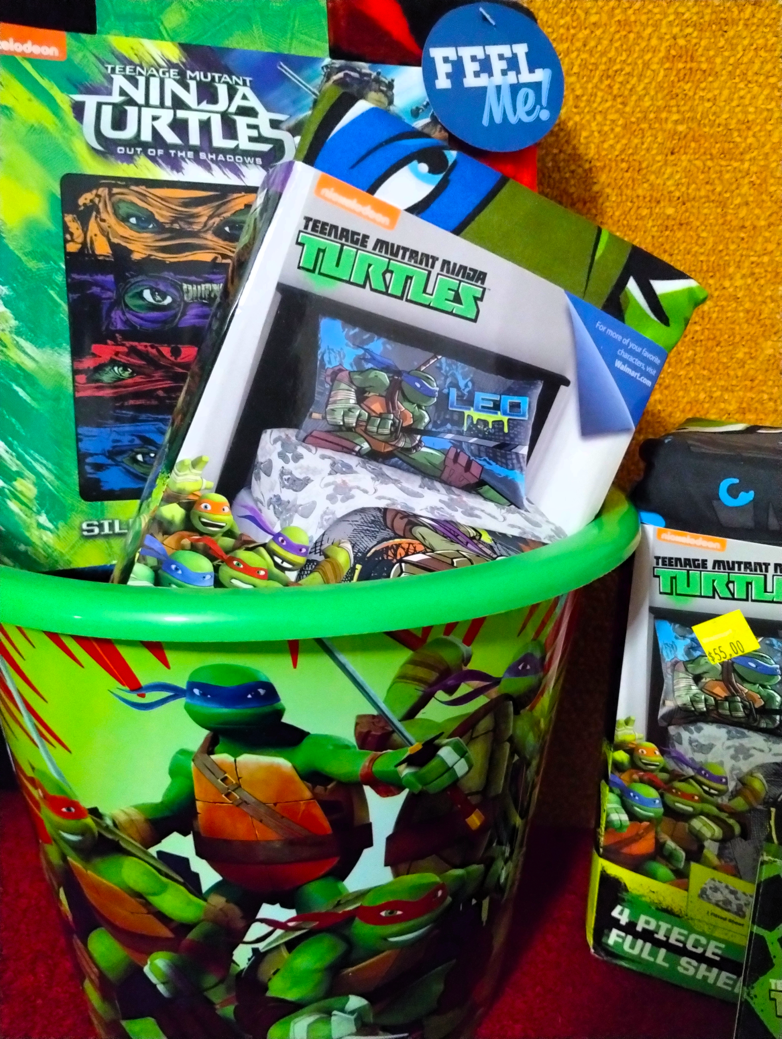 TMNT Ultimate 6-Piece Bedroom & Fun Bundle – Bedding, Games & Storage