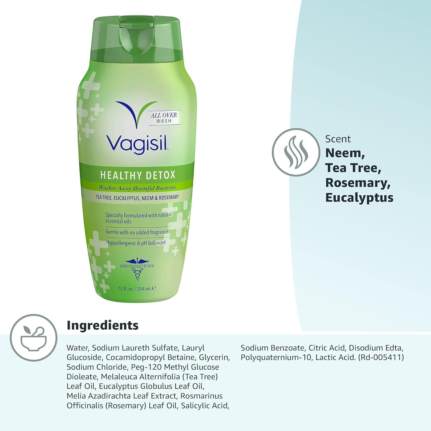 Vagisil Healthy Detox Wash 12 oz / 354 mL – Pack of 1