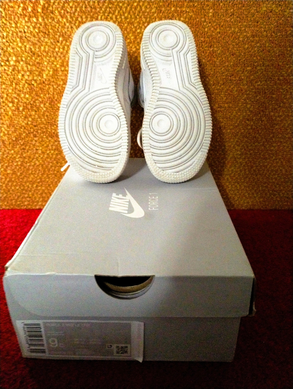 Preowned Nike Air Force 1 Mid White Toddler Sneakers – Size 9C