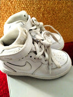 Preowned Nike Air Force 1 Mid White Toddler Sneakers – Size 9C