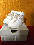 Preowned Nike Air Force 1 Mid White Toddler Sneakers – Size 9C