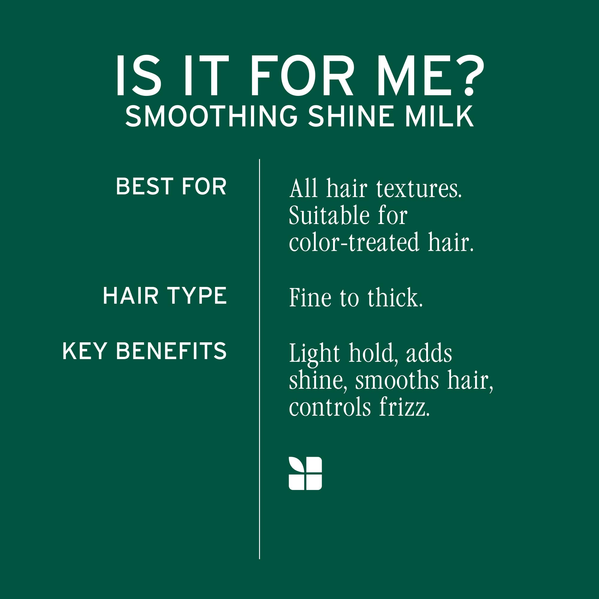 Biolage Smooth Shine Milk - Smoothing Leave-In Spray, Vegan, 8.5 oz