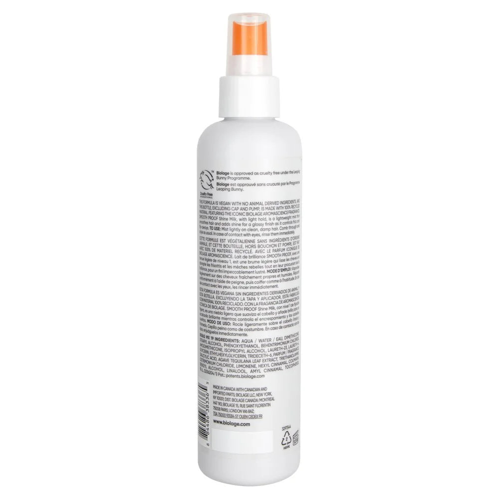 Biolage Smooth Shine Milk - Smoothing Leave-In Spray, Vegan, 8.5 oz
