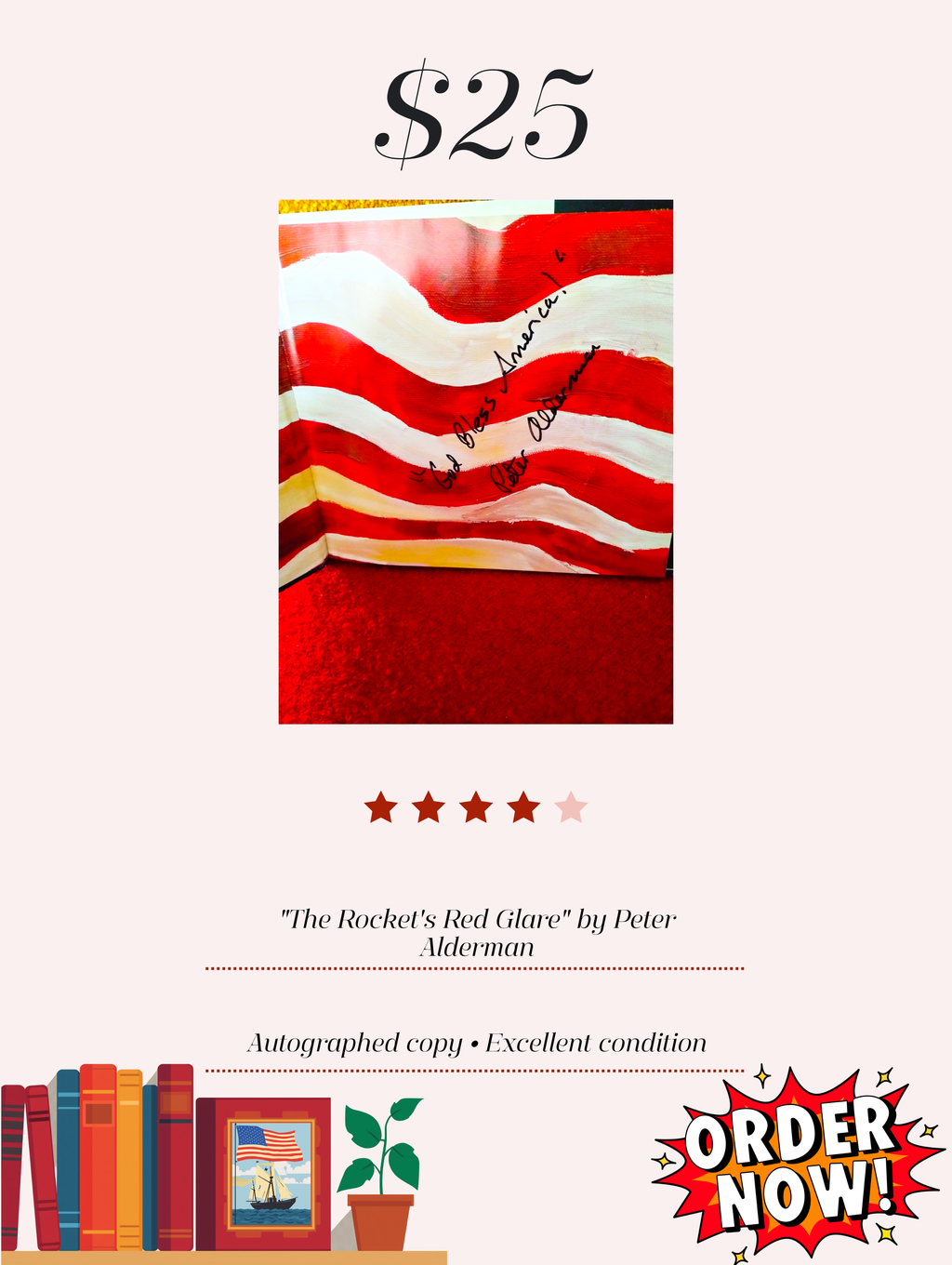 The Rockets Red Glare Book by Peter Alderman – Signed Audio CD