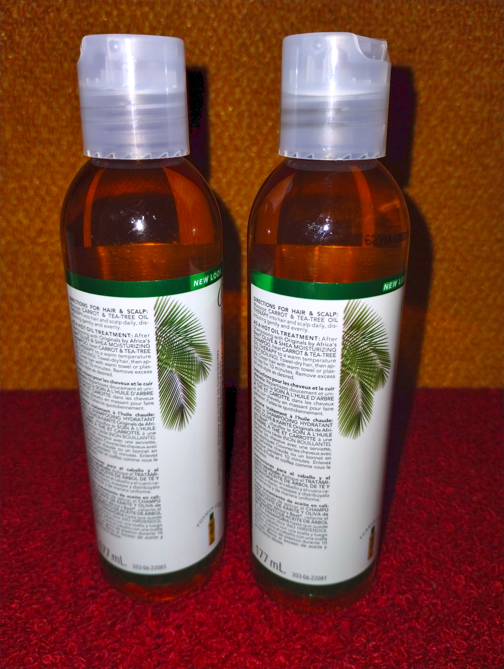 Originals Carrot & Tea-Tree Oil Moisturizing Therapy for Hair & Skin – Pack of 2
