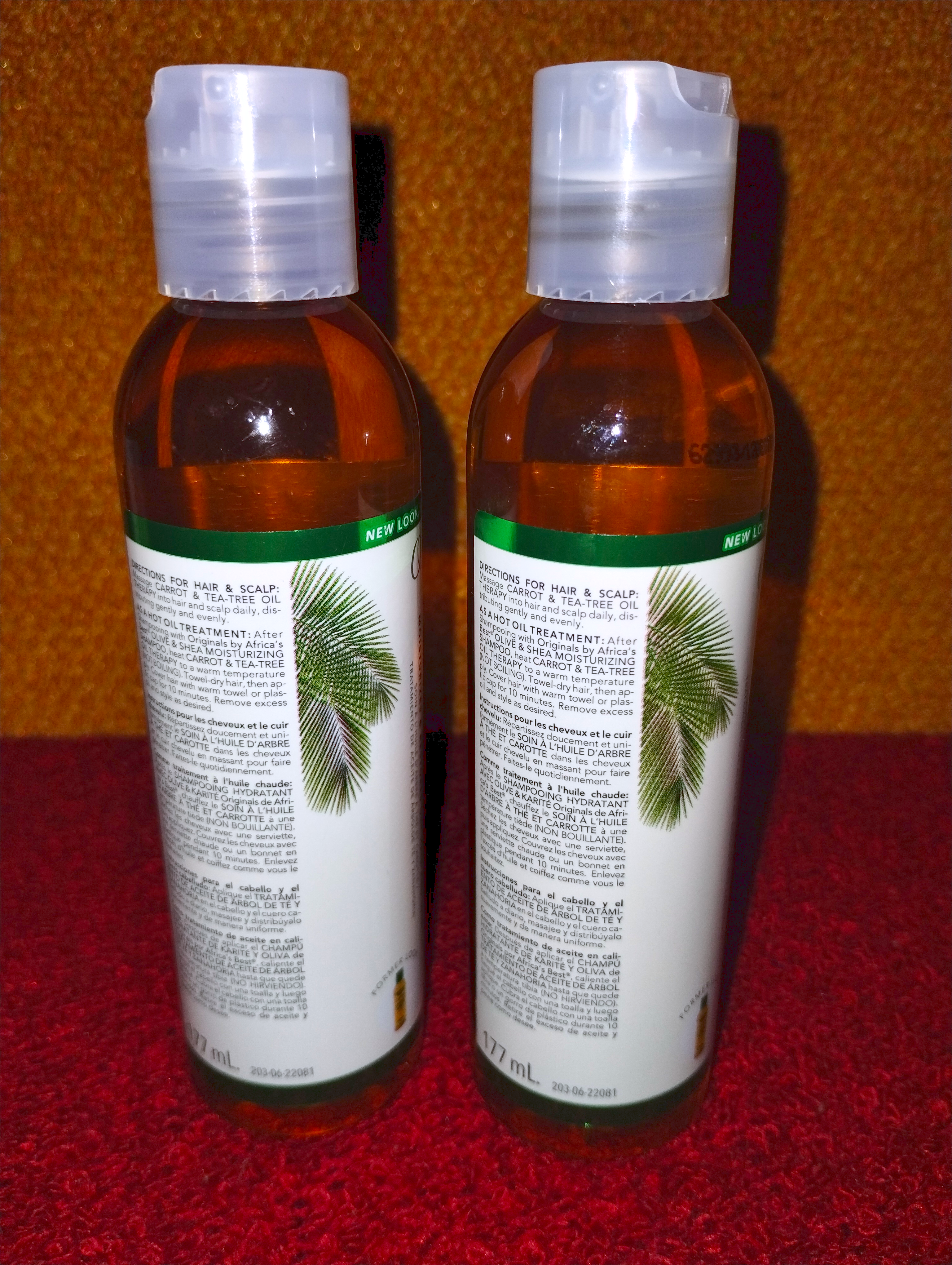 Originals Carrot & Tea-Tree Oil Moisturizing Therapy for Hair & Skin – Pack of 2